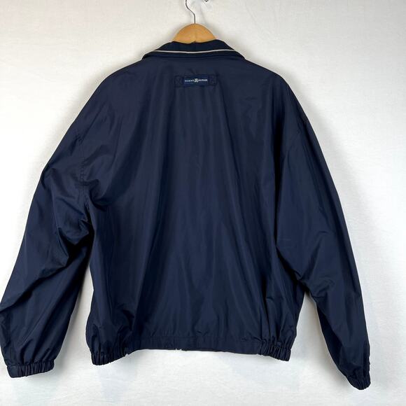 VTG Tommy Hilfiger Golf Jacket Mens XL Navy Blue‎ Bomber 90s Streetwear Y2K - Picture 3 of 7